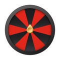 Lucky fortune wheel vector. Casino roulette leisure game