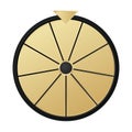 Lucky fortune wheel vector. Casino roulette leisure game