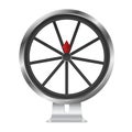 Lucky fortune wheel vector. Casino roulette leisure game