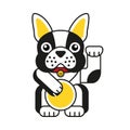 Lucky French bulldog icon