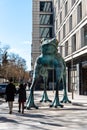 Lucky Frog Sculpture at Gran Madrid Casino.