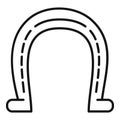 Lucky horseshoe icon outline vector. Horse shoe luck Royalty Free Stock Photo