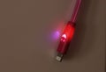 Lucky iphone led cable. Lightning USB