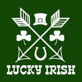 Lucky Irish symbols for Saint Patrick day.