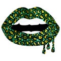 Lucky Lips Happy St Patrick Day Royalty Free Stock Photo