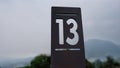 The Lucky number thirteen Royalty Free Stock Photo