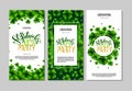 Lucky Party poster for St. Patricks Day. Vector illustration EPS10 Royalty Free Stock Photo