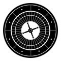 Lucky roulette icon, simple style