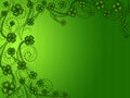 Lucky Shamrock Four Leaf Clover Background Royalty Free Stock Photo