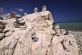 Lucky stones on the beach Aphrodite, Cyprus