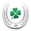 Lucky Symbols Horseshoe Clover Leaf New Years Eve