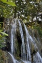 Lucky village, Lucansky waterfall, Slovakia: Waterfall is 12 meters high, cascading and falls from the edge of the travertine