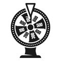 Lucky wheel icon, simple style