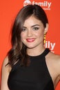 Lucy Hale arrives at the ABC Family West Coast Upfronts