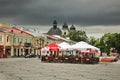 Luczkowski square - Old city market square in Chelm. Poland Royalty Free Stock Photo