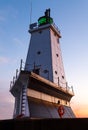 Ludington Light at Sundown Royalty Free Stock Photo