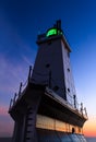 Ludington Lighthouse Afterglow Royalty Free Stock Photo