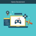 Game development vector stock concept Royalty Free Stock Photo