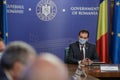 Ludovic Orban, the prime minister of Romania, presides over the Government Meeting held in Victoria Palace