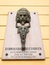 Ludwig van Beethoven plaque in Jedlesee Vienna