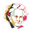 Ludwig van Beethoven vector illustration /eps