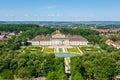 Ludwigsburg Castle aerial photo view architecture travel in Germany