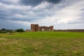 Ludza castle ruins in Latvia.