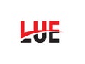 LUE Letter Initial Logo Design