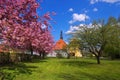 Luebben castle in spring Royalty Free Stock Photo