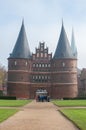 LUEBECK, Germany. Holsten Gate Holstentor.