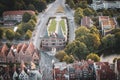 Luebeck Holsten Gate from above Royalty Free Stock Photo