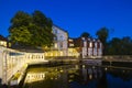 Lueneburg Ilmenau and Old Town At Night