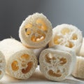Luffa sponge for zero waste washing or bath Royalty Free Stock Photo