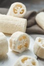 Luffa sponge for zero waste washing or bath Royalty Free Stock Photo