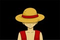 Luffy the Main Character of One Piece Royalty Free Stock Photo