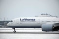 Lufthansa Airbus A350-900 D-AIXH in Munich Airport Royalty Free Stock Photo