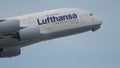 Lufthansa Airbus A380 departure