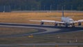 Lufthansa Airbus 340 landing