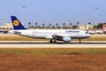 Lufthansa Airbus A320 in Malta