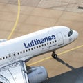 Lufthansa Airbus A320 Neo airplane at Frankfurt Royalty Free Stock Photo