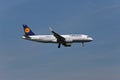 Lufthansa Airbus A320neo landing Royalty Free Stock Photo