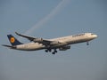 Lufthansa Airbus A340-300 Royalty Free Stock Photo