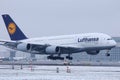Lufthansa A380 taking off from Munich Airport, MUC