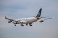 Lufthansa Airbus A340-300 Rear View Royalty Free Stock Photo