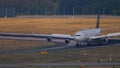 Lufthansa Airbus 340 taxiing