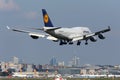 Lufthansa Boeing 747-400 Frankfurt Airport Royalty Free Stock Photo