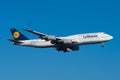 Lufthansa Boeing 747-8 Royalty Free Stock Photo