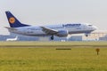 Lufthansa Boeing 737 at Schiphol