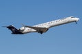 Lufthansa Bombardier CRJ900 departing Graz Royalty Free Stock Photo