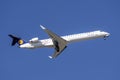 Lufthansa CityLine Bombardier CRJ-900LR with the aircraft registration D-ACKA after take-off on the southern runway of the Munich